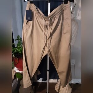 NWT WOMEN'S GAP KHAKI ELASTIC WAIST PANTS SIZE XL